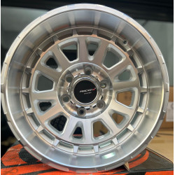 FFL75699A 17X9 6X139.7 ET-12 SILVER MACHINED