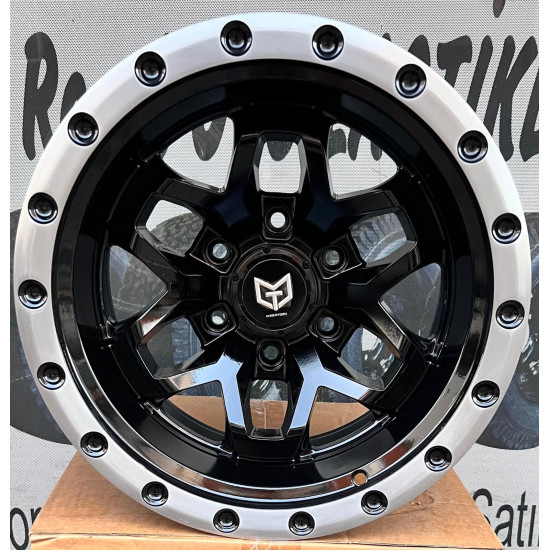 Tork 2836 16X10 6X139.7 ET-44 Parlak Black/Lip Machined